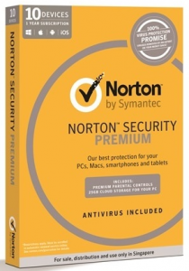 Norton Security Premium Protects upto 10 PCs devices one subscription