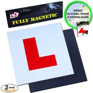 Magnetic L Plates by Le Yogi Extra Thick Strong Learner Plates prime products hub 10 best aids for learning to drive and for ADI’s