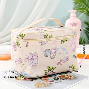 JunNeng Large Makeup Bag Travel Cosmetic