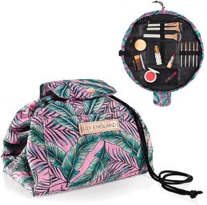 Lazy Drawstring Makeup Flat Lay Cosmetic Bag