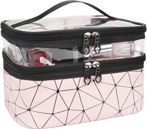 MKPCW Makeup Bags Double layer Travel Cosmetic Cases prime products hub