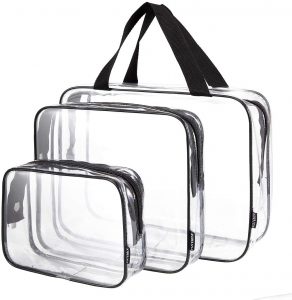 Toiletry Bags 3 in 1 Gift Makeup Bags & Cases Plastic Bag Clear PVC prime products hb