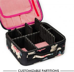 Travel Makeup Case Professional Cosmetic Train Cases prime products hub